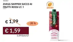 Prezzemolo e Vitale Zuegg skipper succo ai frutti rossi offerta