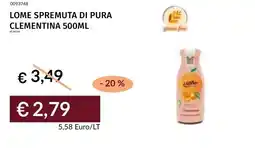 Prezzemolo e Vitale Lome spremuta di pura clementina offerta