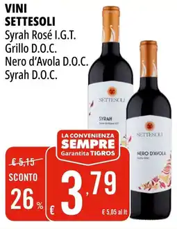 Tigros Vini SETTESOLI offerta