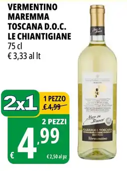 Tigros Vermentino maremma toscana d.o.c. LE CHIANTIGIANE offerta