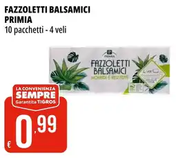 Tigros Fazzoletti balsamici PRIMIA offerta