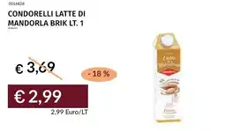 Prezzemolo e Vitale Condorelli latte di mandorla brik offerta