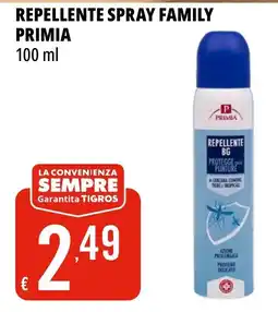 Tigros Repellente spray family PRIMIA offerta