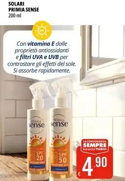 Tigros Solari PRIMIA SENSE offerta