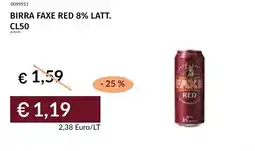 Prezzemolo e Vitale Birra faxe red 8% latt. offerta