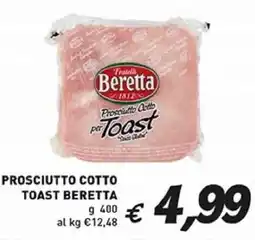 Coal Prosciutto cotto toast BERETTA offerta
