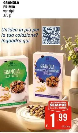 Tigros Granola PRIMIA offerta