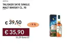 Prezzemolo e Vitale Talisker skye single malt whisky offerta