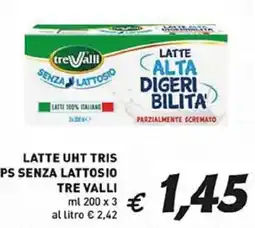 Coal Latte uht tris ps senza lattosio TRE VALLI offerta