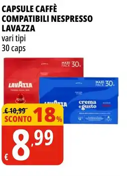 Tigros Capsule caffè compatibili nespresso LAVAZZA offerta
