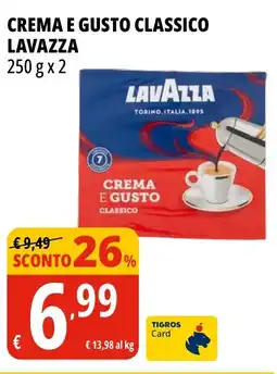 Tigros Crema e gusto classico LAVAZZA offerta