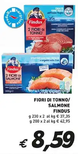 Coal Fiori di tonno/ salmone FINDUS offerta
