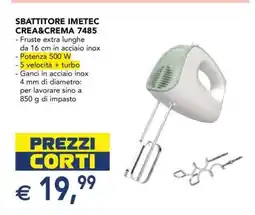 Esselunga SBATTITORE IMETEC CREA&CREMA 7485 offerta