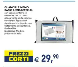 Esselunga GUANCIALE MEMO BASIC ANTIBACTERIAL offerta