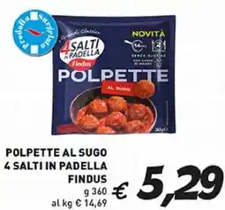 Coal Polpette al sugo 4 salti in padella FINDUS offerta