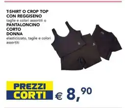 Esselunga T-SHIRT O CROP TOP CON REGGISENO offerta