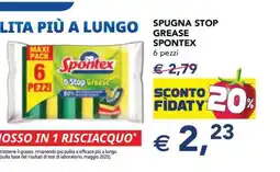Esselunga SPUGNA STOP GREASE SPONTEX offerta