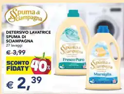 Esselunga Detersivo Lavatrice Spuma di Sciampagna offerta