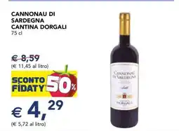 Esselunga Cannonau di Sardegna Cantina Dorgali offerta