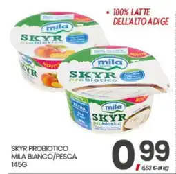 Eurospar SKYR PROBIOTICO MILA BIANCO/PESCA 145G offerta