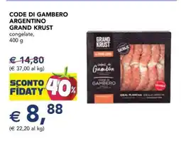 Esselunga Code di Gambero Argentino Grand Krust offerta