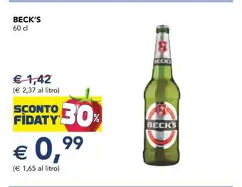 Esselunga BECK'S offerta