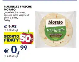 Esselunga PIADINELLE FRESCHE MORATO offerta