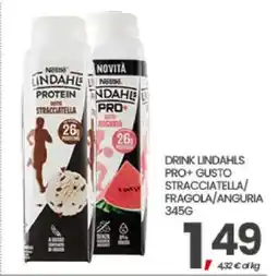 Eurospar DRINK LINDAHLS PRO+ GUSTO STRACCIATELLA/FRAGOLA/ANGURIA 345G offerta