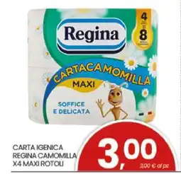 Eurospar CARTA IGENICA REGINA CAMOMILLA X4 MAXI ROTOLI offerta