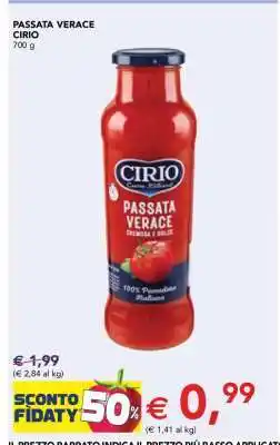 Esselunga Passata Verace Cirio offerta