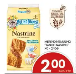 Eurospar MERENDINE MULINO BIANCO NASTRINE X6 – 240G offerta