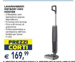 Esselunga LAVAPAVIMENTI WET&DRY HW3 HOOVER offerta