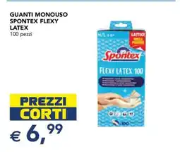 Esselunga GUANTI MONOUSO SPONTEX FLEXY LATEX offerta