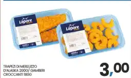 Eurospar TRAPEZI DI MERLUZZO D'ALASKA 200G/ GAMBERI CROCCANTI 180G offerta