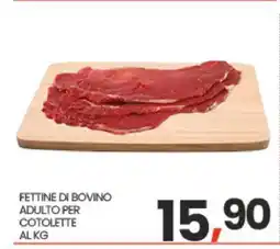 Eurospar Fettine di bovino adulto per cotolette offerta