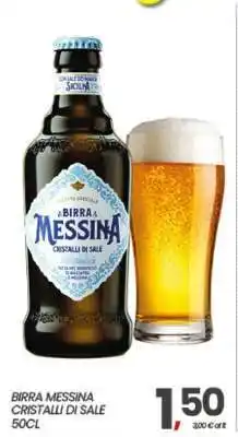 Eurospar Birra Messina Cristalli di Sale offerta