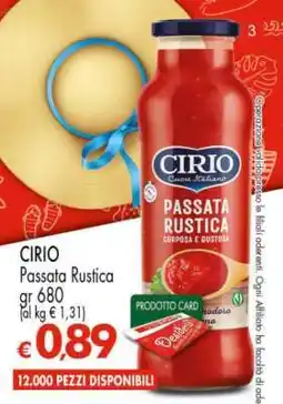 Eurospar CIRIO PASSATA RUSTICA offerta