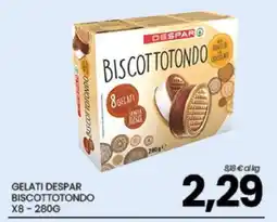 Eurospar GELATI DESPAR BISCOTTOTONDO offerta