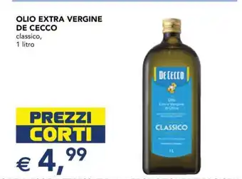 Esselunga Olio Extra Vergine De Cecco offerta