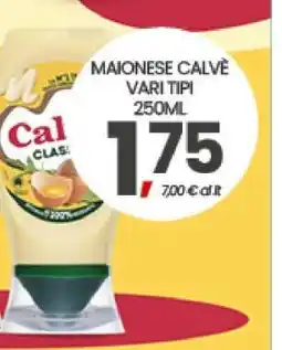 Eurospar MAIONESE CALVÈ offerta