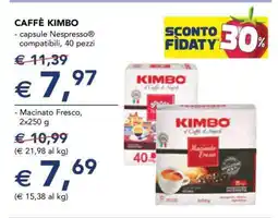 Esselunga CAFFÈ KIMBO - capsule Nespresso compatibili, 40 pezzi offerta