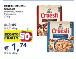 Esselunga Cereali Cruesli Quaker offerta