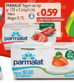 Eurospar PARMALAT Yogurt vari tipi offerta