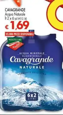 Eurospar CAVAGRANDE Acqua Naturale offerta