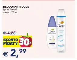 Esselunga DEODORANTI DOVE offerta
