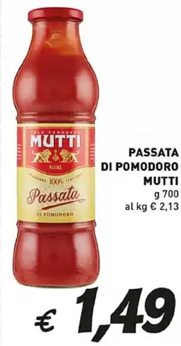 Coal Passata di pomodoro MUTTI offerta