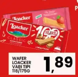 Eurospar Wafer Loacker offerta