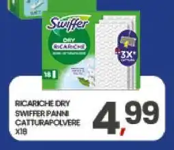 Eurospar RICARICHE DRY SWIFFER PANNI CATTURAPOLVERE X18 offerta