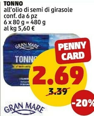 PENNY Tonno offerta