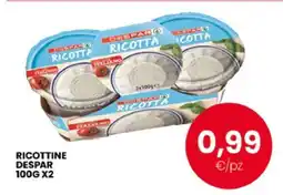 Eurospar RICOTTINE DESPAR 100G X2 offerta